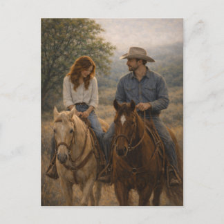 Postale Falling in Stride | Art équestre western | Carte p