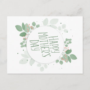 Postale Fête des mères Serment vert Feuille   Carte postal