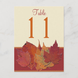 Postale Feuilles d'automne II Numéro de tableau Carte post