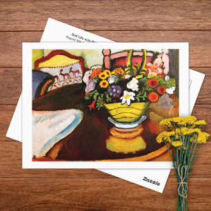 Postale Fleurs Coussins à vie fixe Août Macke Carte postal