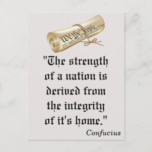 Postale Force d'une nation, Démocrates VOTEZ ! Carte posta