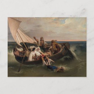 Postale Francesco Hayez - Bateau grec Fugitives Carte post
