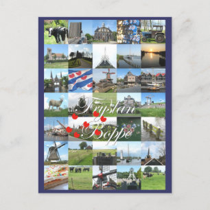 Postale Fryslân Boppe Friesland Photo Postcard Carte