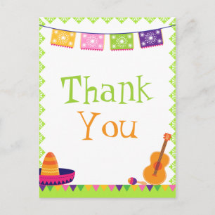 Postale Fun fiesta fête coloré anniversaire carte de remer