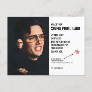 Postale Funny Awkward Noël Stupide Carte photo Carte posta