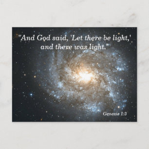 Postale Genèse 1 3 Carte mémoire écriture