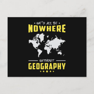Postale Géographie Professeur Funny Monde Continents Carte
