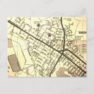 Postale Georgetown, SC Carte Vintage