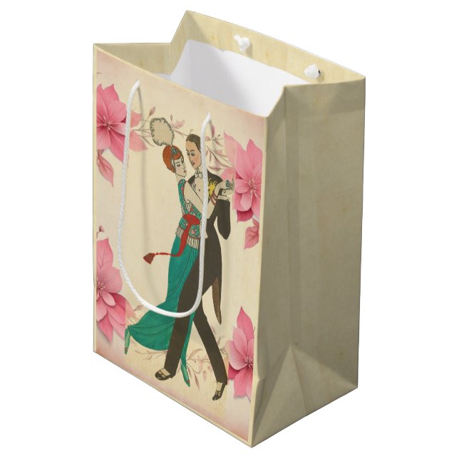 Postale-Geschenktasche Mittlere Geschenktüte (Vorderseite Schrägansicht)