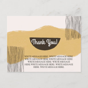 Postale Gratitude Message personnalisé Carte de remercieme