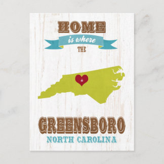 Postale Greensboro, carte de Caroline du Nord – La maison