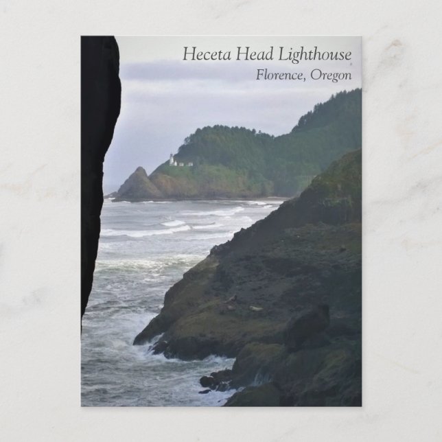 Postale Heceta Head Lighthouse & Sea Lions, OU carte posta (Devant)