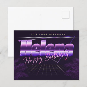 Postale Hélène Nom Prénom Date de naissance de la carte po
