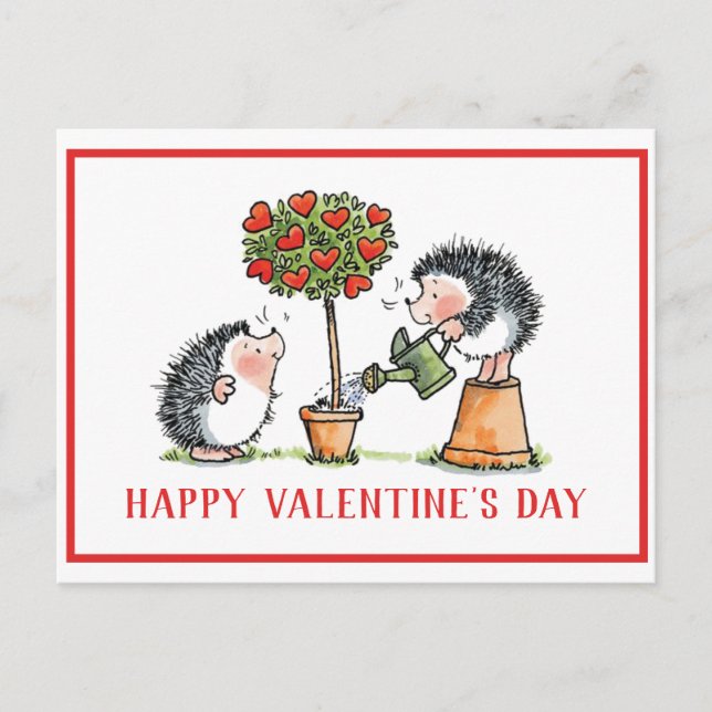 Postale Hérisson de rêve Carte Saint-Valentin (Devant)
