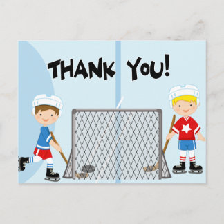 Postale Hockey Party Sports Anniversaire Merci Carte posta