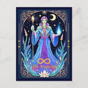 Postale Illustration de carte de tarot, Le Magicien