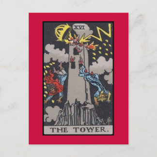 Postale Image de carte de tarot de tour