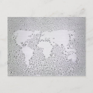 Postale Image de la carte du monde