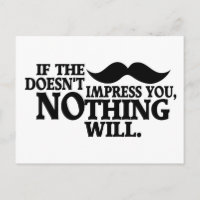 Impressionnant Moustache personnalisé carte postal
