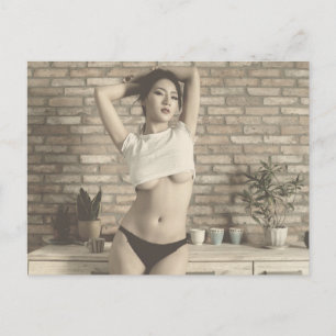 Postale Incroyable ! Photographie de lingerie modèle carte