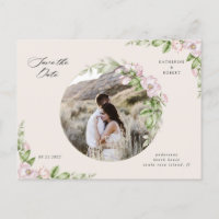 Jardin anglais or floral enregistrer la date carte