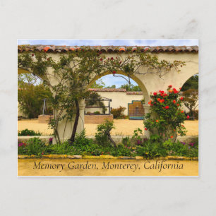 Postale Jardin de mémoire secret Monterey Californie Carte