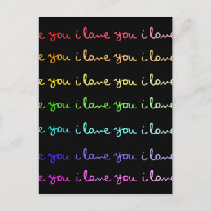 Postale je vous aime je vous aime je vous aime carte posta