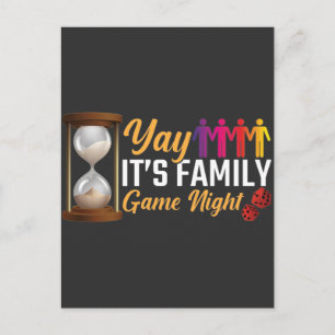 Postale Jeu de nuit Jeu de carte cadeau de jetons de famil