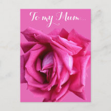 Jolie carte de fête des mères rose rose