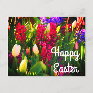 Postale Joyeuses fleurs de printemps de Pâques #5 Carte po