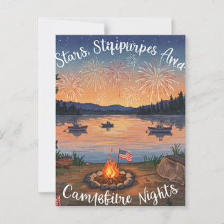 Postale Joyeuses pattes du 4 juillet pour la liberté Carte