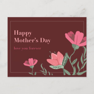 POSTALE JOYEUX JOUR DE MÈRE AMOUREZ-VOUS JAMAIS CARTE MAGN
