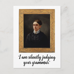 Postale Jugez Silencieusement Votre Grammar Funny Carte Po