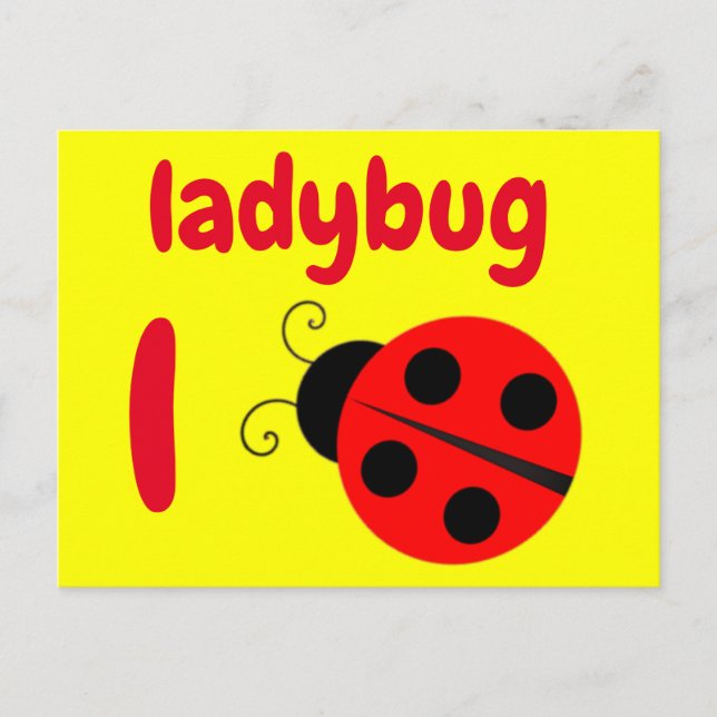 Postale l - carte flash ladybug (Devant)