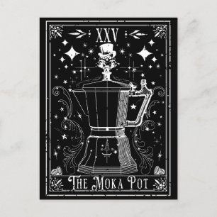 Postale La carte de tarot de la cafetière Moka