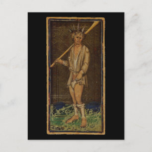 Postale La carte fou Tarot