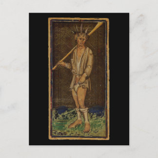 Postale La carte fou Tarot