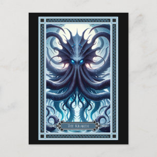 Postale La carte Kraken Tarot