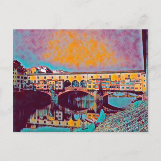 Postale La carte Ponte Vecchio (Devant)