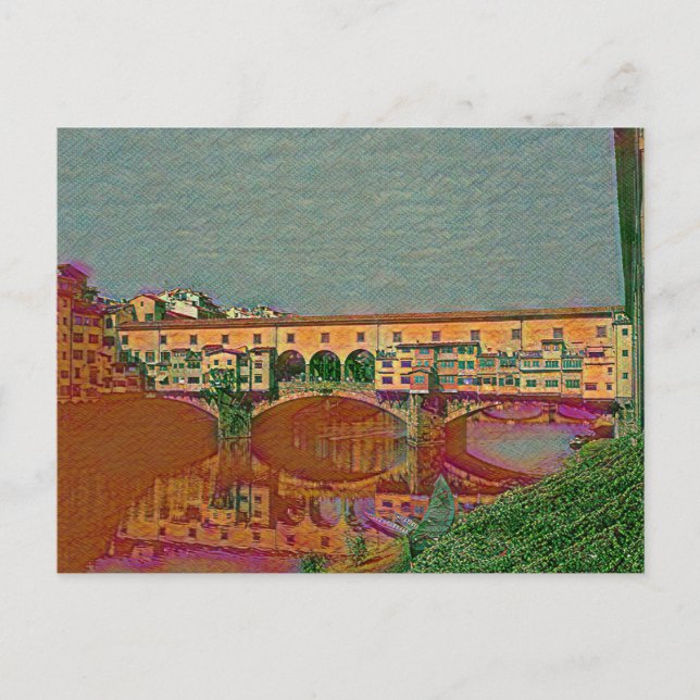 Postale La carte Ponte Vecchio (Devant)