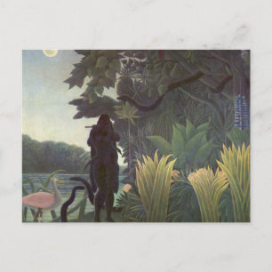Postale La Charmeur de Serpent par Henri Rousseau Carte Po