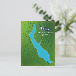 Postale Lac de Castillon carte de France