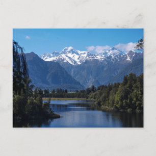 Postale Lac Matheson & Mt Cook, Nouvelle-Zélande - Carte p