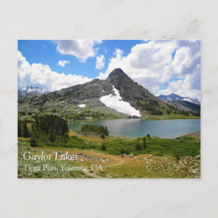Postale Lacs Gaylor, Col de Tioga, Yosemite, CA Carte post