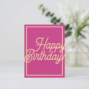 Postale L'Amour Est Rose Bonne Carte Anniversaire