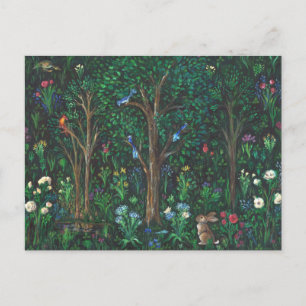 Postale "Lapin en forêt." (Peinture complète) Carte postal