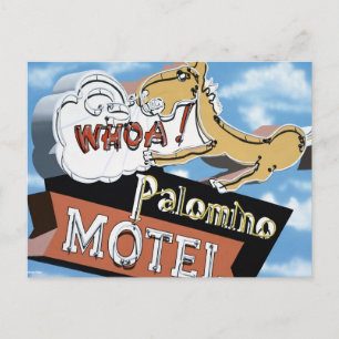 Postale Las Vegas Palomino Motel Retro Neon Sign Carte pos