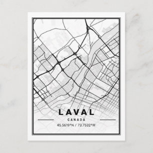 Postale Laval Québec Carte des villes de voyage