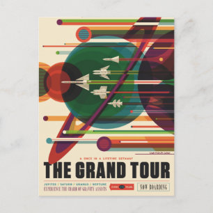 Postale Le Grand Tour - Retro NASA Travel Poster Carte Pos
