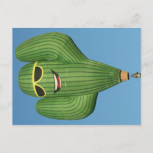 Postale Lecteurs de soleil Cactus Chaud Air Ballotte Carte